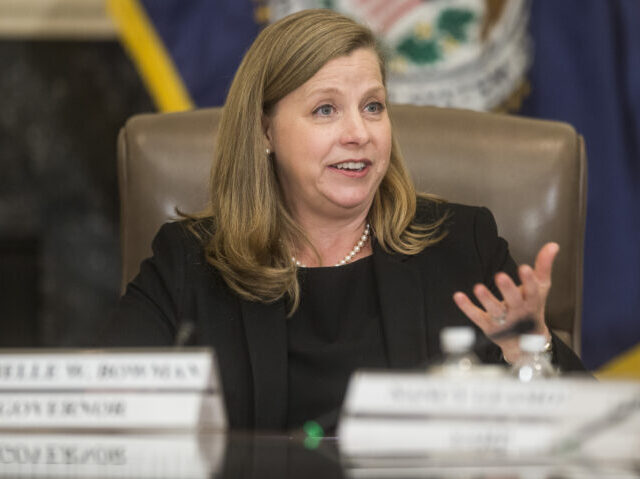 Michelle Bowman, governor of the U.S. Federal Reserve, speaks during a Fed Listens event o