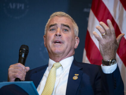 Representative Brad Wenstrup, a Republican from Ohio, speaks during the America First Policy Institute's America First Agenda Summit in Washington, D.C., US, on Tuesday, July 26, 2022. The non-profit think tank was formed last year by former cabinet members and top officials in the Trump administration to create platforms based …