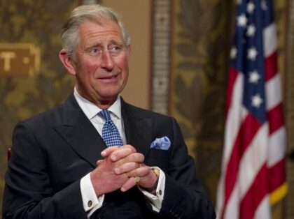 Britain's Prince Charles waits to speak at "The Future of Food" conference at Gaston Hall at Georgetown University in Washington, DC, May 4, 2011. AFP PHOTO / Saul LOEB (Photo by Saul LOEB / AFP) (Photo by SAUL LOEB/AFP via Getty Images)