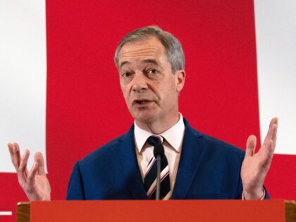LONDON, ENGLAND - MARCH 20: Reform UK honorary president Nigel Farage speaks during a party press conference on March 20, 2023 in London, England. Reform UK was founded in 2018 as the Brexit Party, advocating for a "no-deal" exit from the European Union. It later rebranded as Reform UK. (Photo …