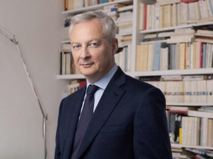 French Minister for the Economy and Finances Bruno Le Maire poses during a photo session at his home in Paris on April 27, 2023. (Photo by JOEL SAGET / AFP) (Photo by JOEL SAGET/AFP via Getty Images)