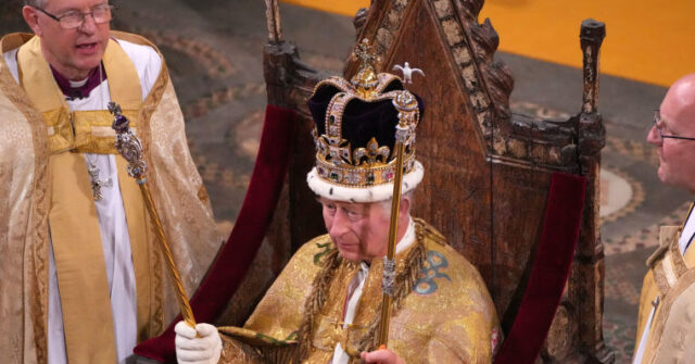 Charles III crowned in rare coronation ceremony.