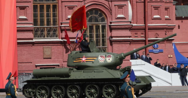 Bizarre Spectacle as Russia Victory Parade Only Has One Running Tank