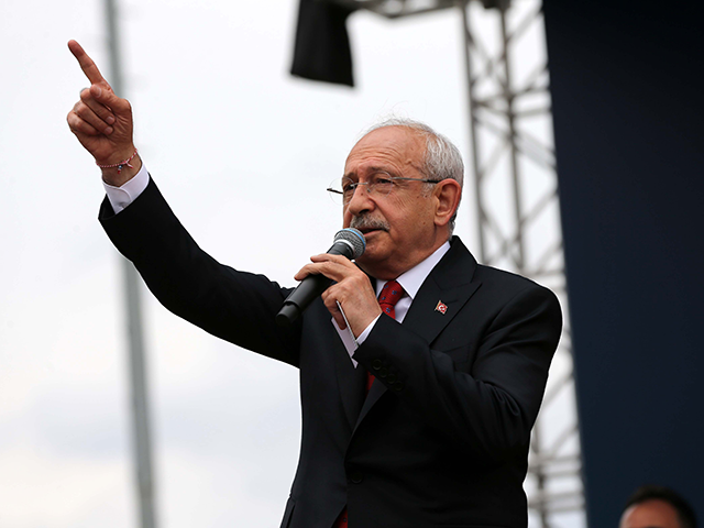 Kemal Kilicdaroglu, the leader of the Republican People's Party (CHP) and the joint p