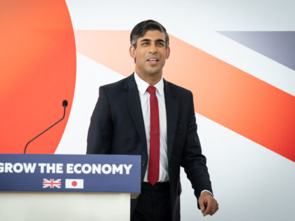 TOKYO, JAPAN - MAY 18: UK Prime Minister Rishi Sunak after making a speech during a busine