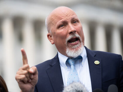 Rep. Chip Roy, R-Texas, speaks during the House Freedom Caucus news conference to oppose the debt limit deal outside of the US Capitol on Monday, May 30, 2023. (Bill Clark/CQ-Roll Call, Inc via Getty Images)