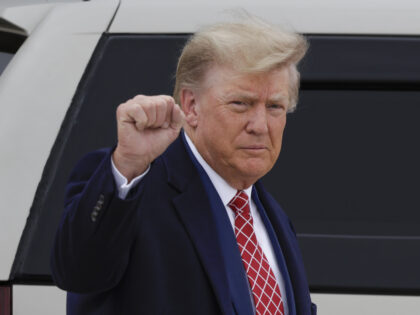 ABERDEEN, SCOTLAND - MAY 01: Former U.S. President Donald Trump disembarks his plane "Trump Force One" at Aberdeen Airport on May 1, 2023 in Aberdeen, Scotland. Former U.S. President Donald Trump is visiting Scotland as he faces legal actions in the United States. Early April, Trump had pled not guilty …