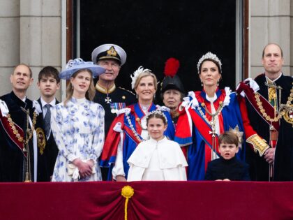 LONDON, ENGLAND - MAY 06: Prince Edward, Duke of Edinburgh, Lady Louise Windsor, Vice Admi
