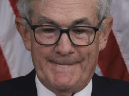 WASHINGTON, DC - MAY 19: Federal Reserve Chairman Jerome Powell speaks at the Thomas Laubach Research Conference on “key issues in monetary policy and the economy” held by the Federal Reserve Board of Governors May 19, 2023 in Washington, DC. Powell and former Federal Reserve Chairman Ben Bernanke spoke specifically …