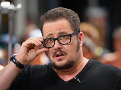 Chaz Bono visit "Extra" at Universal Studios Hollywood on July 28, 2015 in Universal City,