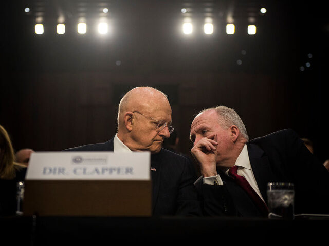 WASHINGTON, DC - FEBRUARY 9: Director of National Intelligence James Clapper speaks to CIA