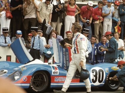 Steve McQueen, Matra-Simca MS660, 24 Hours of Le Mans, Le Mans, 14 June 1970. Hollywood star Steve McQueen during the shooting of his film "Le Mans". (Photo by Bernard Cahier/Getty Images)