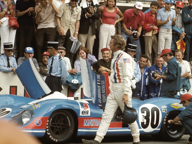 Steve McQueen, Matra-Simca MS660, 24 Hours of Le Mans, Le Mans, 14 June 1970. Hollywood st