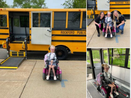 Girl in Wheelchair Gets to Ride School Bus