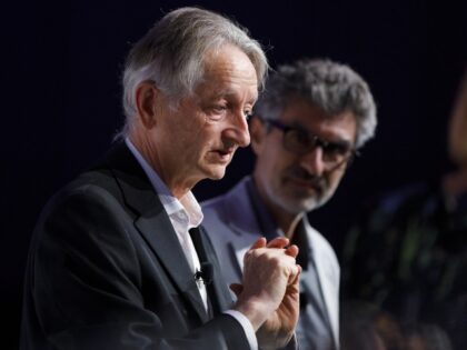 Geoffrey Hinton, chief scientific adviser at the Vector Institute, speaks during The International Economic Forum of the Americas (IEFA) Toronto Global Forum in Toronto, Ontario, Canada, on Thursday, Sept. 5, 2019. The Toronto Global Forum is a non-profit organization fostering dialogue on national and global issues that brings together heads …