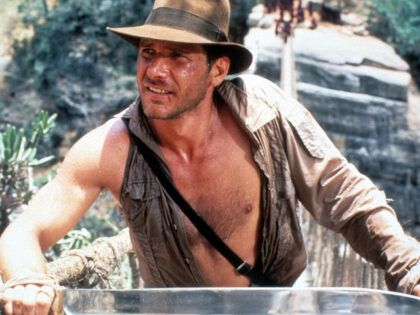 Harrison Ford in a scene from the film 'Indiana Jones And The Temple Of Doom', 1