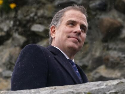Robert Hunter Biden, son of US President Joe Biden at Carlingford Castle, Co Louth, during his trip to the island of Ireland. Picture date: Wednesday April 12, 2023.