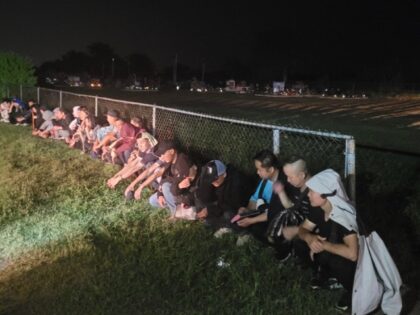 Texas DPS troopers encounter a group of 20 Chinese migrants near Roma. (Texas Department of Public Safety)