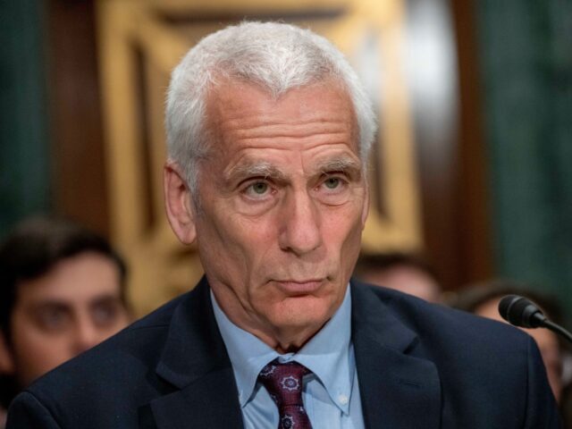 Jared Bernstein listens during his confirmation hearing to be the chair of the White House