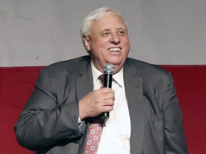 Gov. Jim Justice speaks during an announcement for his campaign for U.S. Senate at The Greenbrier Resort in White Sulphur Springs, W.Va., on Thursday, April 27, 2023. (Chris Jackson/AP)