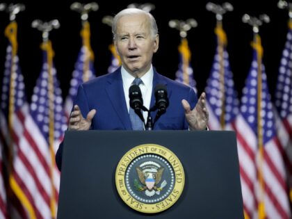 President Joe Biden speaks on the debt limit during an event at SUNY Westchester Community College, Wednesday, May 10, 2023, in Valhalla, N.Y. (John Minchillo/AP)
