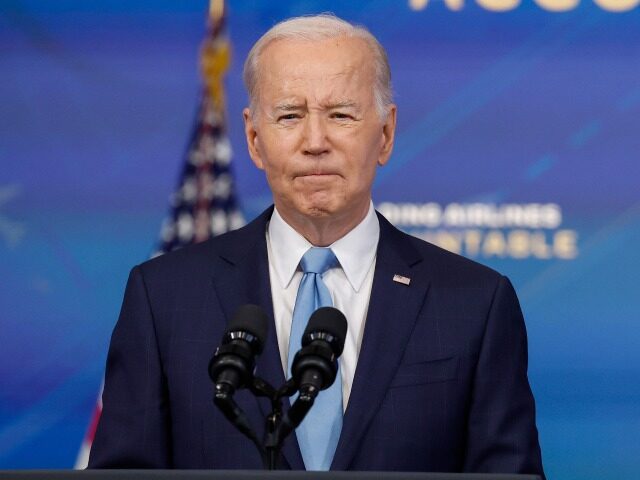 WASHINGTON, DC - MAY 08: U.S. President Joe Biden gives remarks on new airline regulations