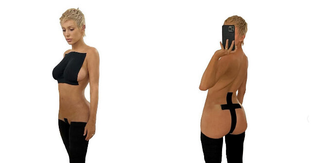 Kanye West 'Wife' Bianca Censori Causes Uproar over Buttocks Crucifix Body Tape