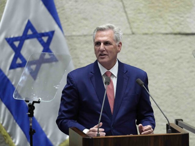 Kevin McCarthy Knesset (Ohad Zwigenberg / Associated Press)