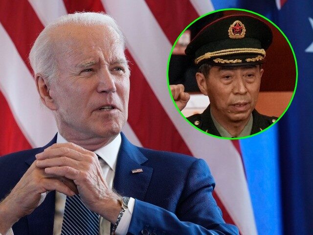 Li Shangfu and Joe Biden