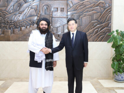 Chinese State Councilor and Foreign Minister Qin Gang meets with Amir Khan Muttaqi, acting
