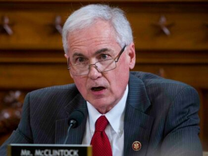 WASHINGTON, DC - DECEMBER 09: Rep. Tom McClintock (R-CA) questions Intelligence Committee Minority Counsel Stephen Castor and Intelligence Committee Majority Counsel Daniel Goldman during House impeachment inquiry hearings before the House Judiciary Committee on Capitol Hill December 9, 2019 in Washington, DC. The hearing is being held for the Judiciary …