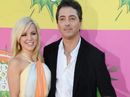 LOS ANGELES, CA - MARCH 23: Actor Scott Baio (C) with wife Renee Sloan and daughter Bailey arrive at Nickelodeon's 26th Annual Kids' Choice Awards at USC Galen Center on March 23, 2013 in Los Angeles, California. (Photo by Kevin Mazur/WireImage)