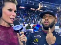 VIDEO: NASCAR’s Bubba Wallace Flips Off Camera in Post-Race Interview After Winning Second Place