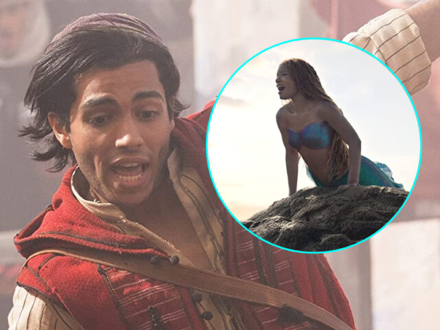 Mena Massoud in "Aladdin" (2019) and Halle Bailey in "The Little Mermaid" (2023).