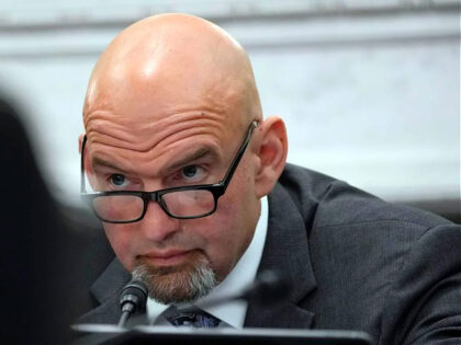 Chairman Sen. John Fetterman, D.Pa., listens during the Senate Agriculture, Nutrition and Forestry subcommittee hearing on SNAP and other nutrition assistance in the Farm Bill, Wednesday, April 19, 2023, on Capitol Hill in Washington. (AP Photo/Mariam Zuhaib)