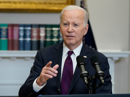 President Joe Biden speaks to the media following a meeting with Congressional leaders abo