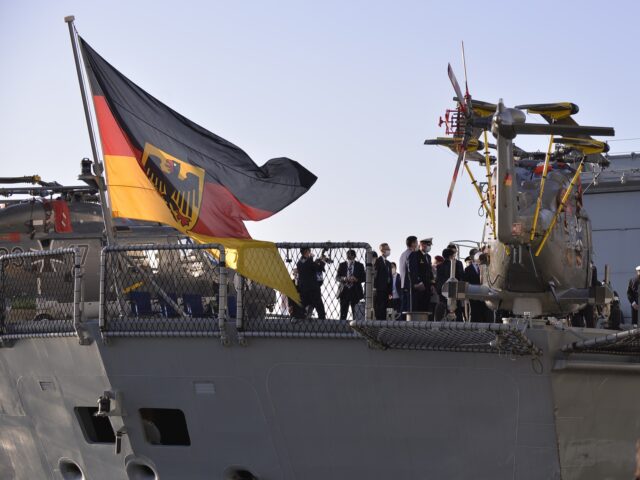 TOKYO, JAPAN - NOVEMBER 5 : Japanâs Defense Minister Nobuo Kishi visits the German Navy F