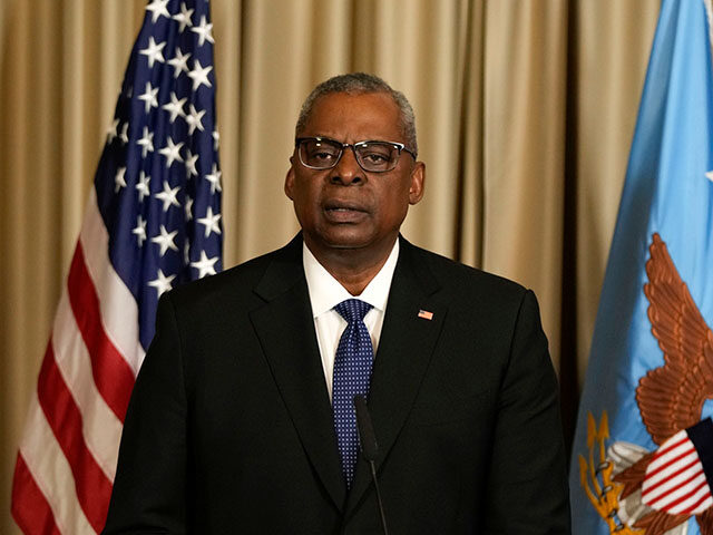 U.S. Defense Secretary Lloyd Austin talks to the media after the meeting of the 'Ukraine Defense Contact Group' at Ramstein Air Base in Ramstein, Germany, Friday, April 21, 2023. The U.S. will begin training Ukrainian forces how to use and maintain Abrams tanks in the coming weeks, as the U.S. …