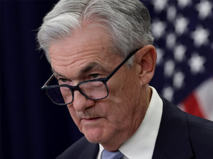 WASHINGTON, DC - MARCH 22: Federal Reserve Board Chairman Jerome Powell holds a news conference following a Federal Open Market Committee meeting at the Federal Reserve on March 22, 2023 in Washington, DC. The Federal Reserve announced a 0.25 percentage point interest rate increase to a peak benchmark range of …