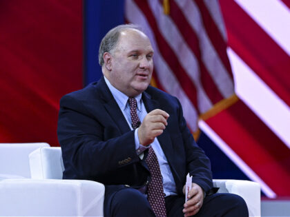 MARYLAND, UNITED STATES - MARCH 04: American journalist John Solomon delivers remarks as he attends the 2023 Conservative Political Action Conference (CPAC) at the Gaylord National Resort and Convention Center in Maryland, United States on March 4, 2023. (Photo by Celal Gunes/Anadolu Agency via Getty Images)