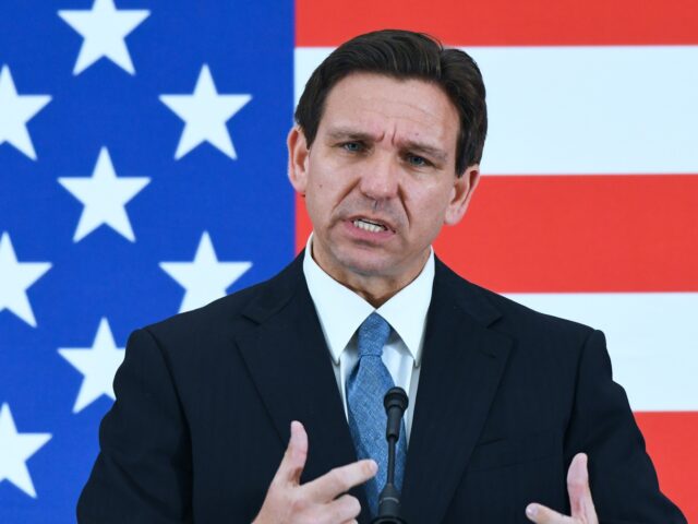 ITUSVILLE, FLORIDA, UNITED STATES - 2023/05/01: Florida Governor Ron DeSantis speaks at a