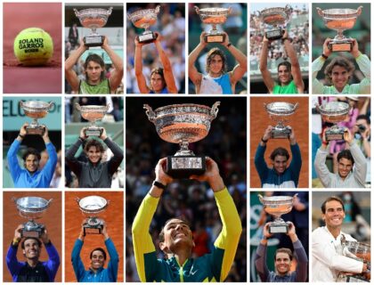 Number 14: Rafael Nadal won the French Open again on Sunday