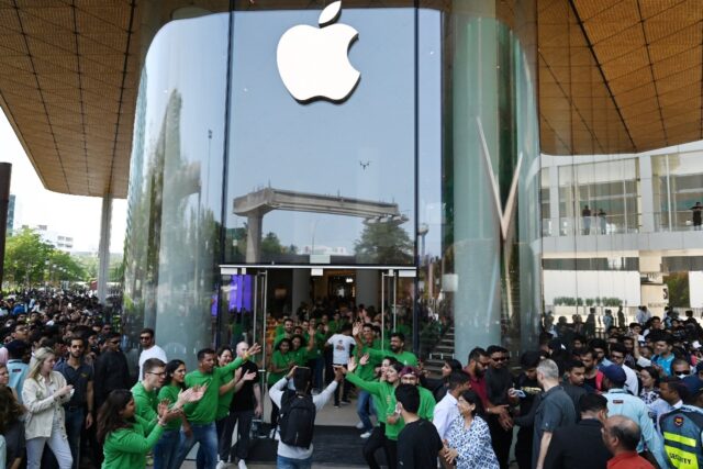 Apple is making its own push into India and last month opened its first two retail stores