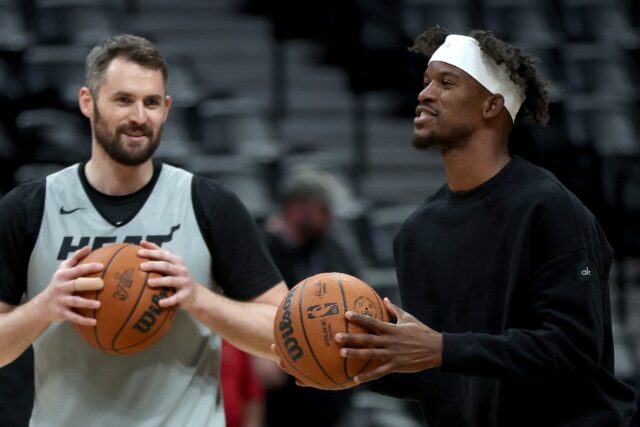 Jimmy Butler says any bad blood between Miami and Denver is in the past following a stormy