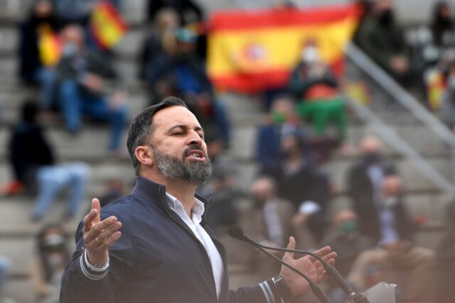 The leader of Spain's far-right party Vox, Santiago Abascal, has called the regional gover