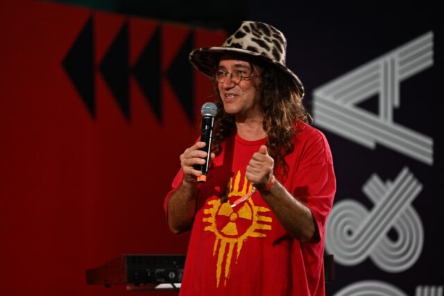 Leading artificial intelligence researcher Ben Goertzel speaks at Web Summit in Rio de Jan