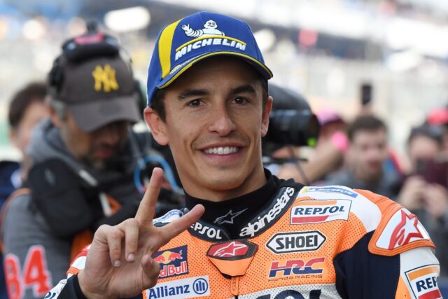 Marc Marquez all smiles after returning with a bang in Le Mans qualifying