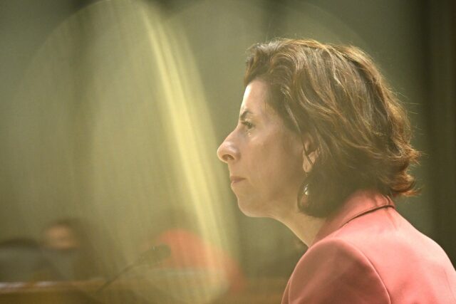US Secretary of Commerce Gina Raimondo has expressed concerns to her Chinese counterpart o