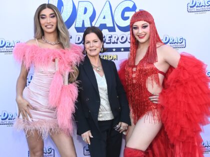 LOS ANGELES, CALIFORNIA - MAY 07: Kerri Colby, Marcia Gay Harden and Laganja Estranja attend the Producer Entertainment Group telethon of "Drag Isn't Dangerous" on May 07, 2023 in Los Angeles, California. (Photo by Araya Doheny/Getty Images)