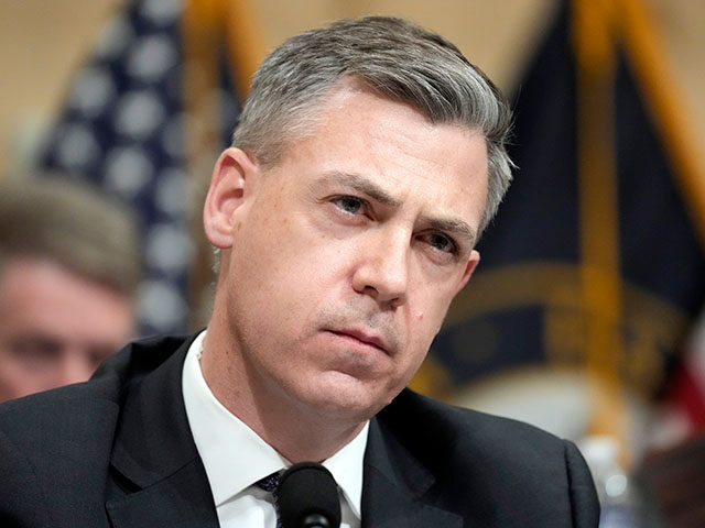 Rep. Jim Banks, R-Ind., questions witnesses during a hearing of a special House committee